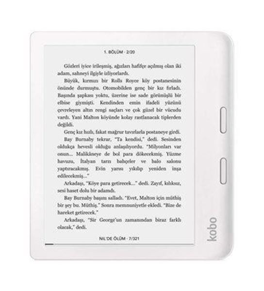 Kobo Libra 2 E Kitap Okuyucu 7" Beyaz için detaylar