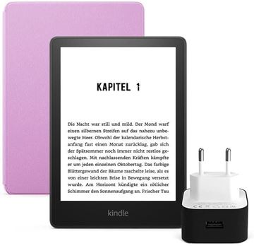 Amazon Kindle 6.8" Paperwhite 5 E Kitap Okuyucu 8 Gb Reklamsız + Orijinal Deri Kılıf ve Şarj Adaptörü resmi