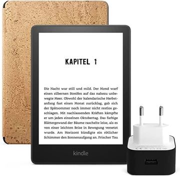 Amazon Kindle 6.8" Paperwhite 5 E Kitap Okuyucu 8 Gb Reklamsız + Orijinal Mantar Kılıf ve Şarj Adaptörü resmi