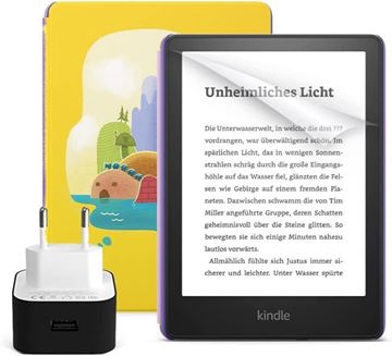 Amazon Kindle Paperwhite Kids E Kitap Okuyucu 8 GB Kılıf ve Adaptör Seti resmi