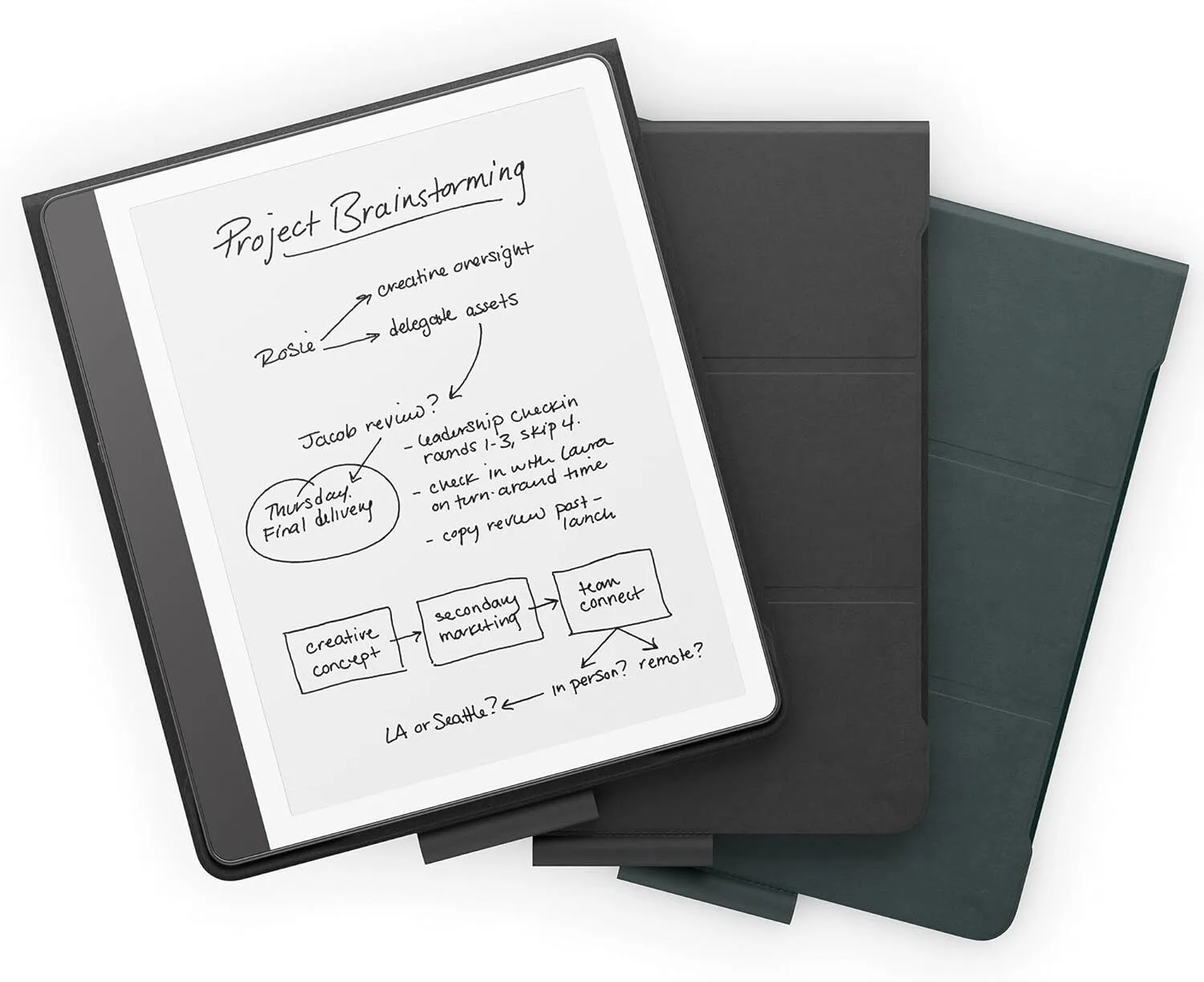 Amazon Kindle Scribe Premium Deri Kılıf - Görsel 1