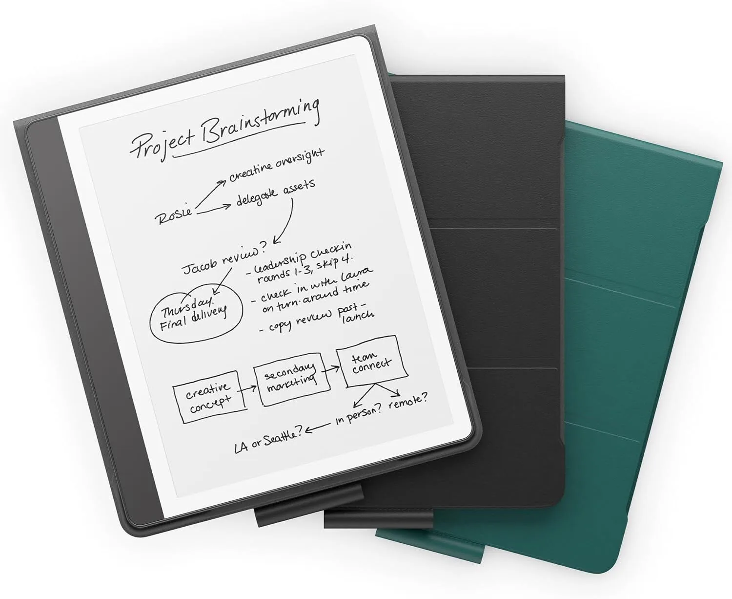 Amazon Kindle Scribe Orijinal Bitki Bazlı Deri Kılıf - Görsel 1