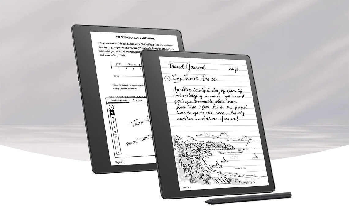 amazon kindle scribe 2022 e kitap okuyucu standart pen banner