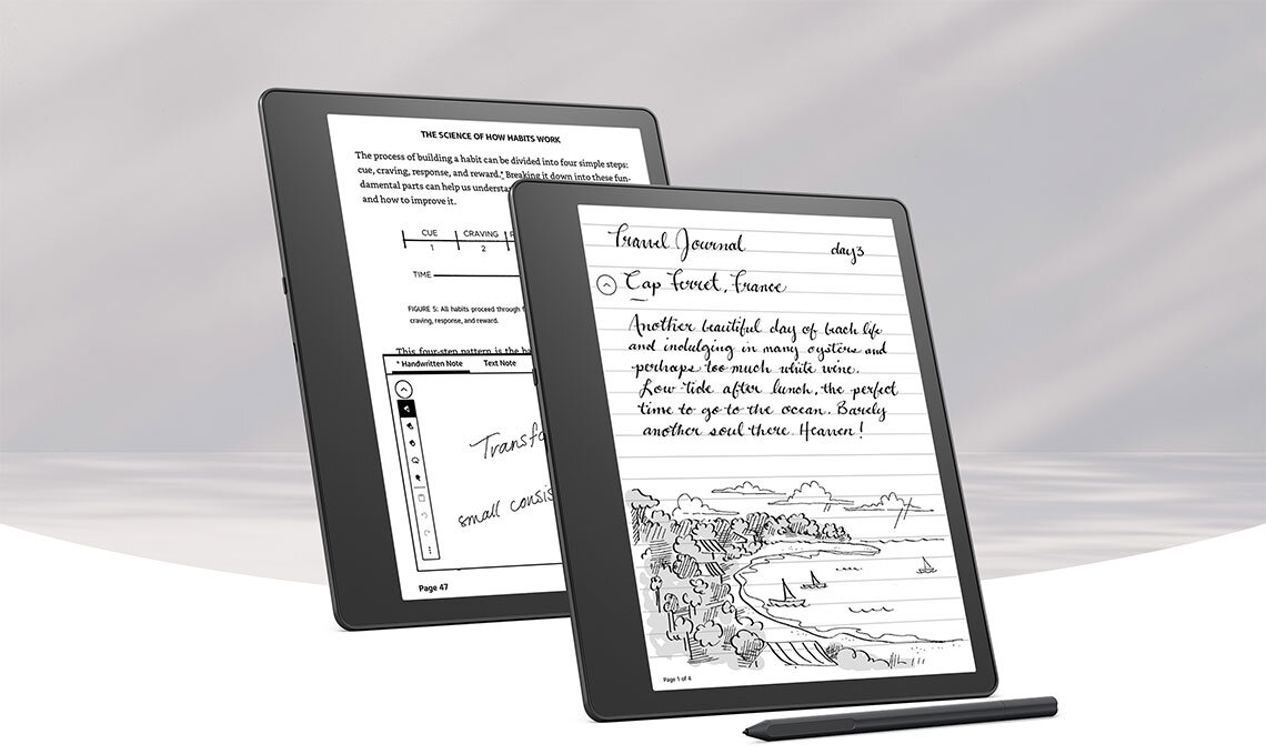 amazon kindle scribe 2022 e kitap okuyucu standart pen banner