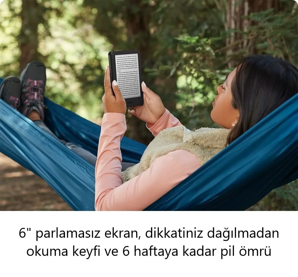 Amazon Kindle Basic 2024 E Kitap Okuyucu 16 GB Reklamsız - Kılıf Hediye - Görsel 6