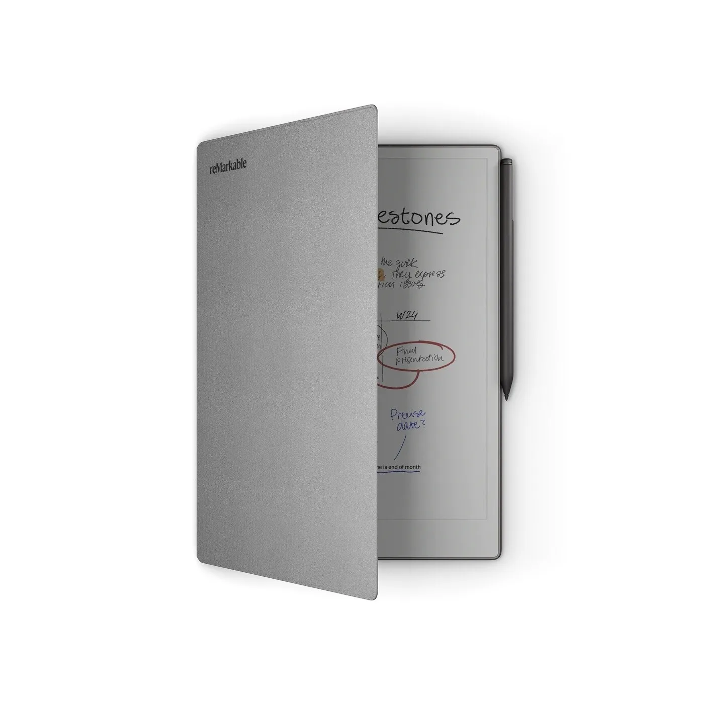 Remarkable Paper Pro Polimer Dokuma Kılıf Gri - Görsel 1