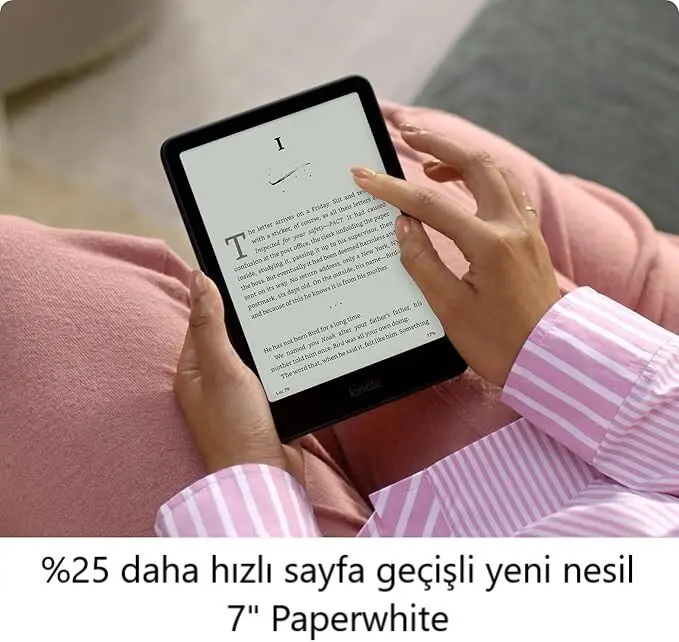 Amazon Kindle 7" Paperwhite 2024 E Kitap Okuyucu 16 GB Reklamsız - Görsel 6