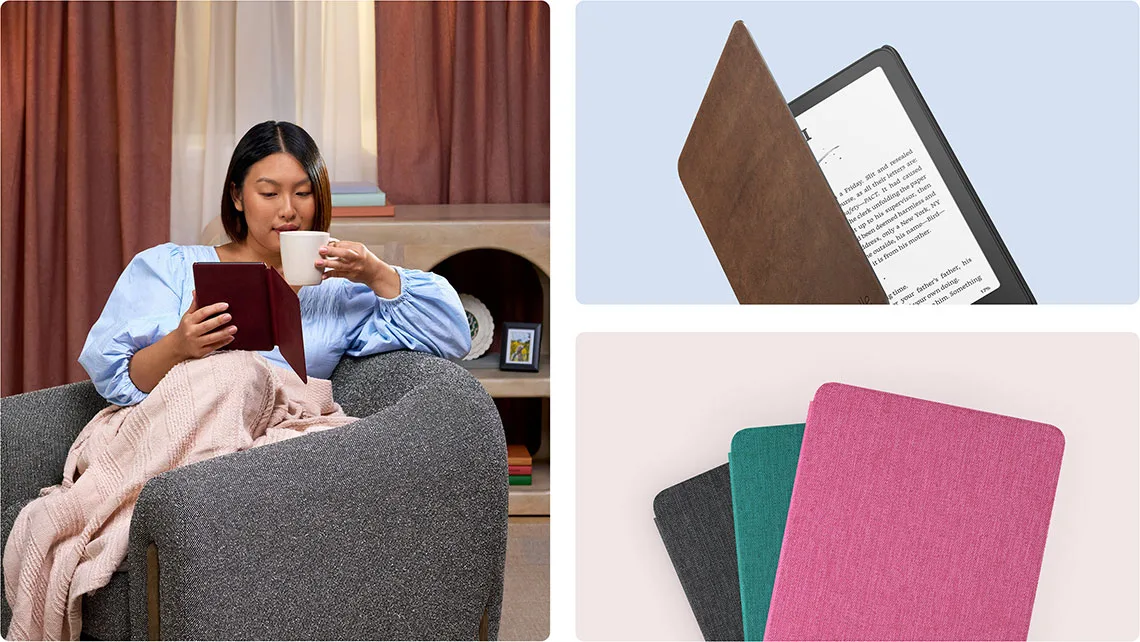 Amazon Kindle Paperwhite 2024 uyumlu ince ve hafif kılıf seçenekleri