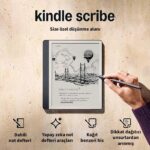 Kindle Scribe 2024 e-kitap okuyucu, yapay zeka not defteri araçları ve kağıt benzeri ekran deneyimi