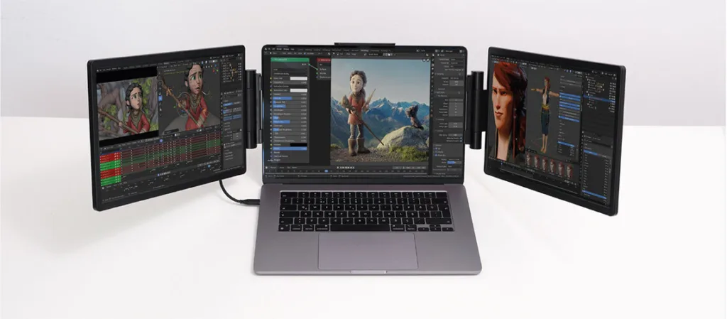 14 inc trimonitor asikili acik gorunumu 3