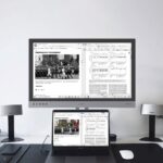DASUNG Paperlike 253 25.3 inç E-Ink Monitör, laptop bağlantısı ile çift ekran kullanım örneği
