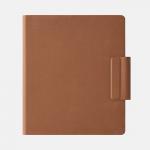 Kahverengi renkte Onyx Boox Note Air 5 C manyetik klavyeli kılıfın arka kapak görünümü