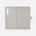 Onyx Boox Palma Serisi 2’si 1 arada manyetik kılıf fildişi renkli arka kapak bölümü üstten görünümde gösteriliyor. Kamera açıklığı ve stand çizgileri net şekilde görülüyor