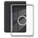 Kindle Basic 11. Nesil (2022) 6 inç uyumlu siyah 360° döner manyetik kılıf – şeffaf arka kapak ve iç çerçeve görünümü