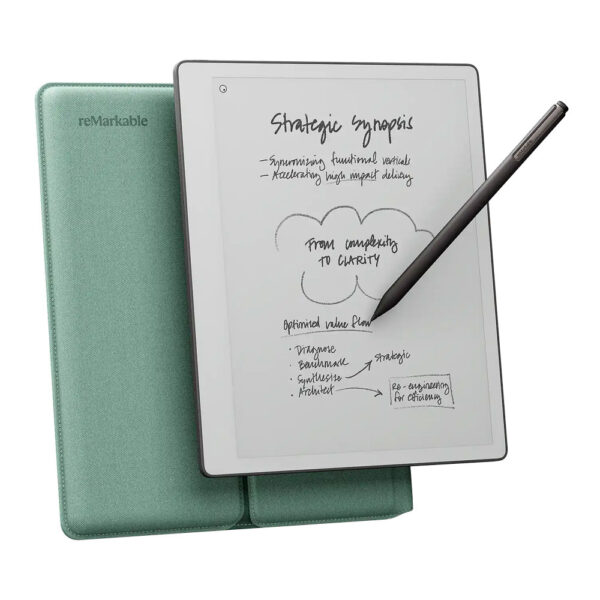 reMarkable Paper Pure Sis Yeşili – E Ink tablet, Sleeve Folio kılıf ve Marker kalem seti