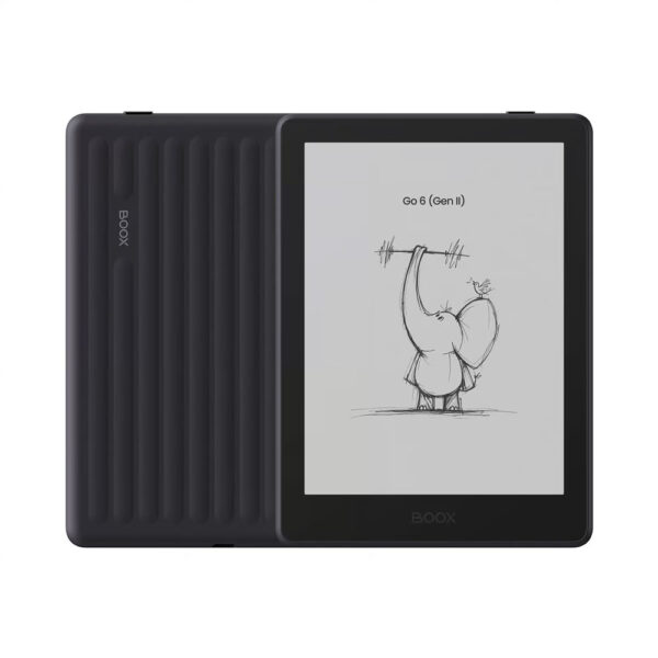 BOOX Go 6 (Gen II) Mürdüm renk ön ve arka görünüm – 6 inç e-kitap okuyucu