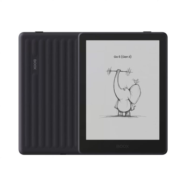 BOOX Go 6 (Gen II) Mürdüm renk ön ve arka görünüm – 6 inç e-kitap okuyucu