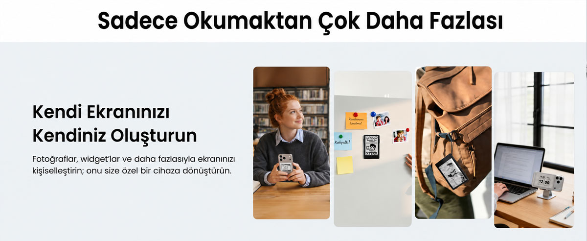 xteink x3 kisisellestirilebilir ekran ve widget destegi