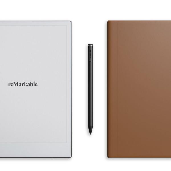 reMarkable 2 Paper Tablet + Marker Plus Kalem (Silgili) + Kapaklı Kılıf Kahverengi